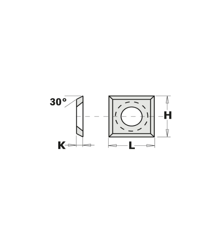 Plaquettes réversibles 4 tranchants