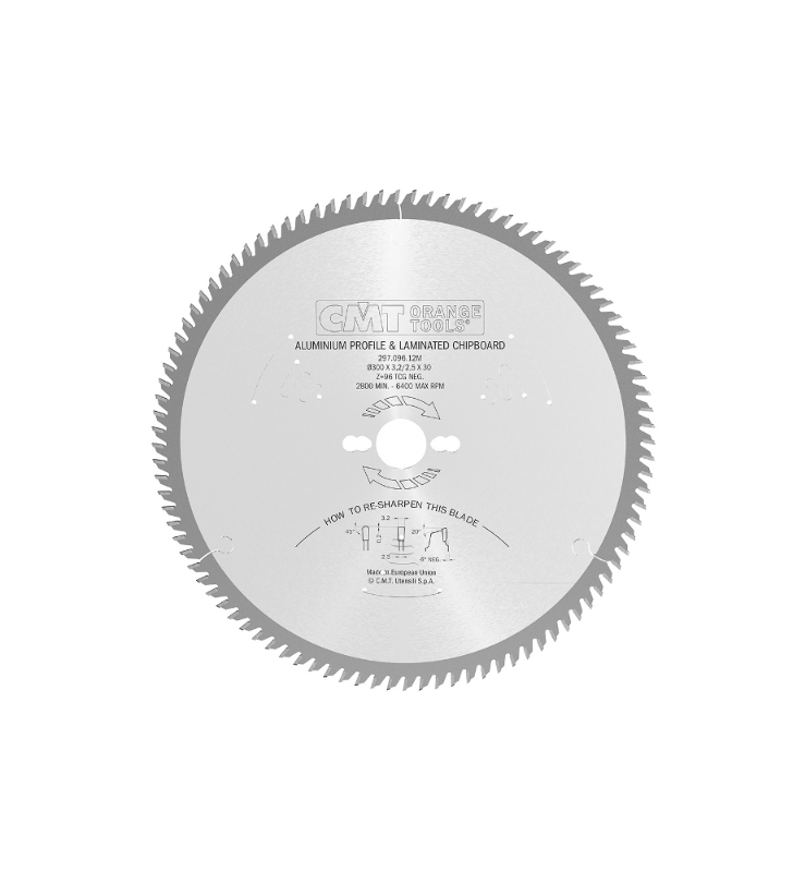 Lame circulaire carbure aluminium 235X2.8X30-Z48 CMT