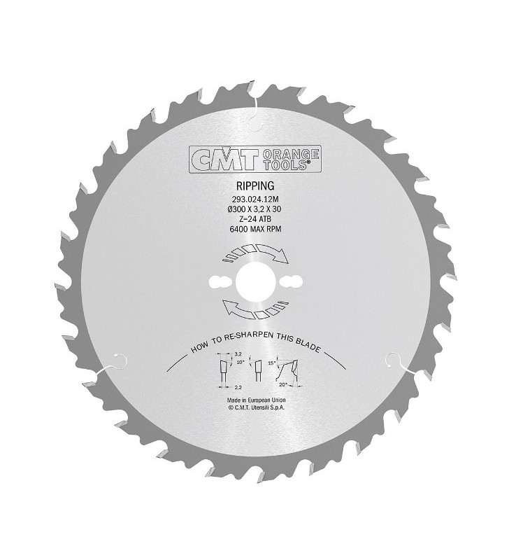 Lame circulaire carbure bois 450X3.8X30-Z36 CMT