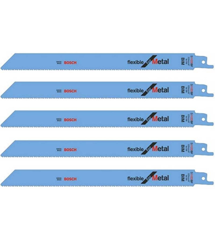 LAME DE SCIE A SABRE METAL S 1122 BF (5 PIECES) BOSCH