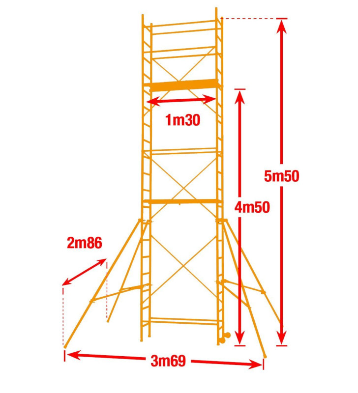 echafaudage aluminium