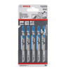 Jeu lame scie sauteuse pour aluminium (5 pcs) BOSCH