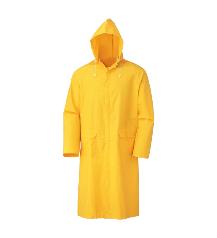 Manteau imperméable jaune