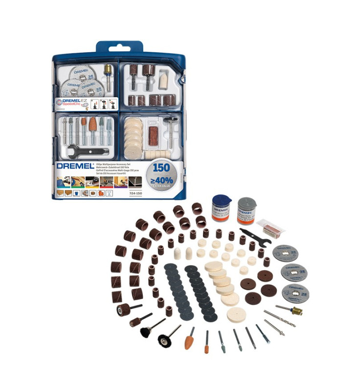 Coffret 150 accessoires DREMEL® multi-usage (724)