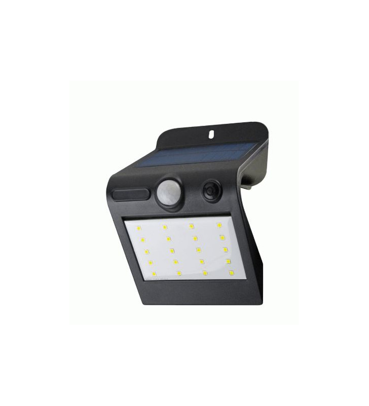 Lampe solaire noir avec capteur VALEX