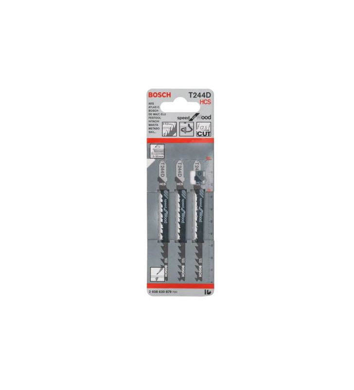 Jeu lame scie sauteuse pour bois (5pcs) BOSCH