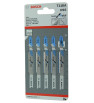 Jeu lame scie sauteuse pour métal (5pcs) BOSCH