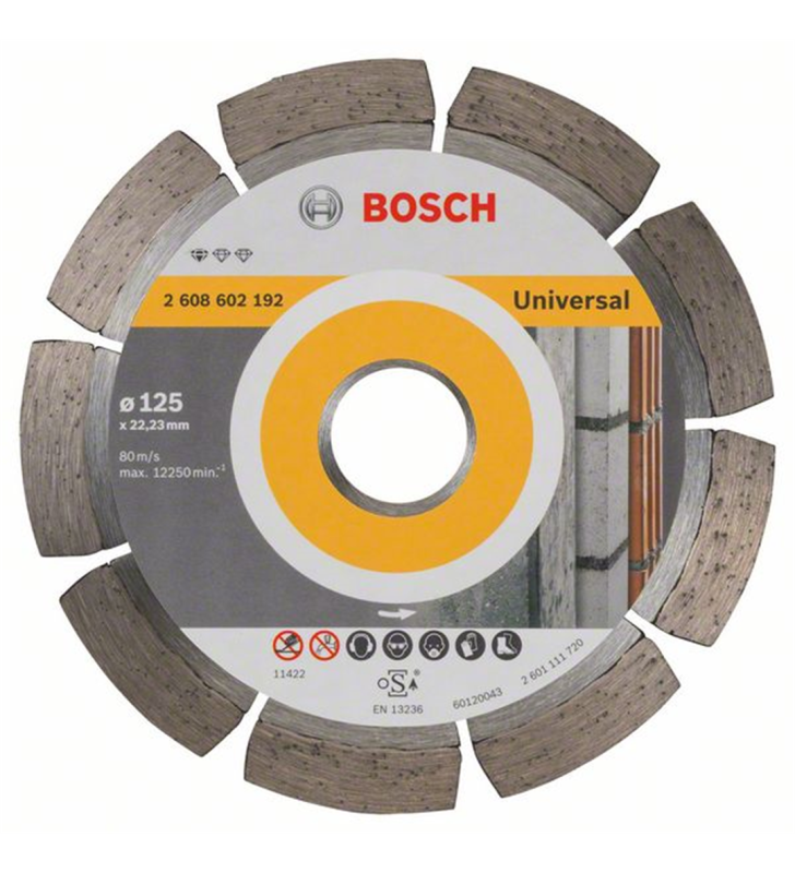 Disque diamant universel multifonction 125mm BOSCH