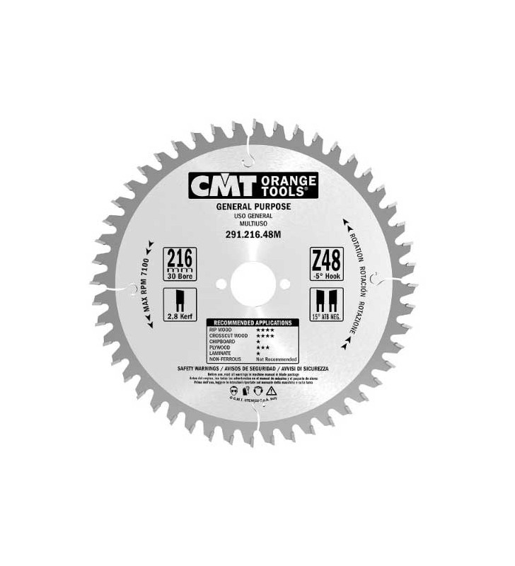 Lame circulaire carbure bois 150X2.4X20-Z24 CMT Lame circulaire carbure bois 150X2.4X20-Z24 CMT