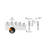 Lame circulaire carbure aluminium 250X3.2X30-Z80 CMT