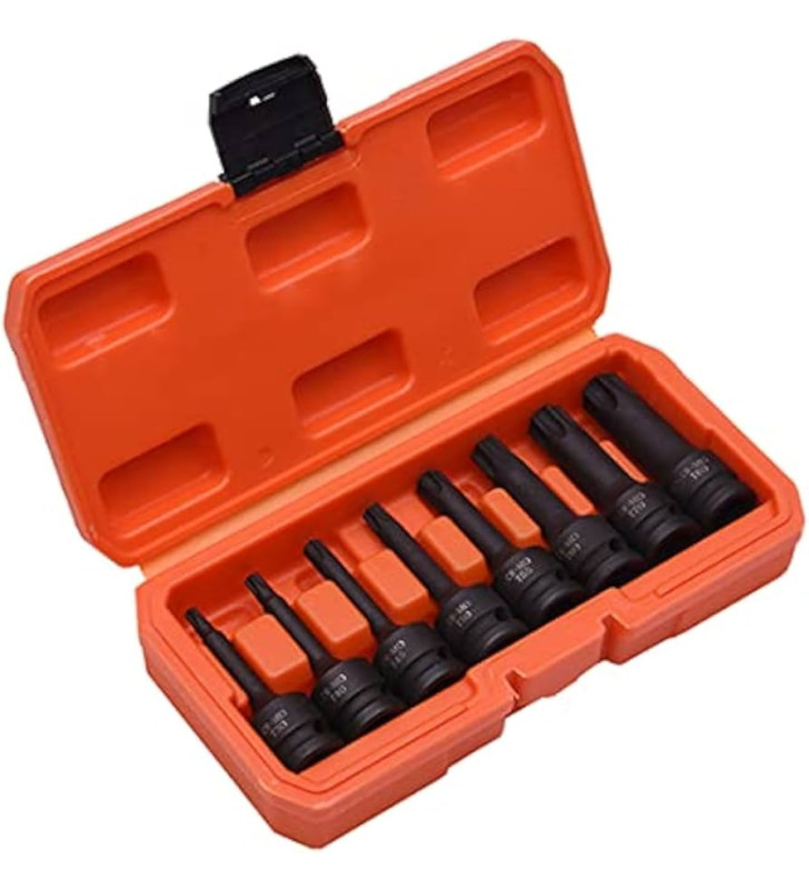 Coffret douille 1/2" torx 8 pcs