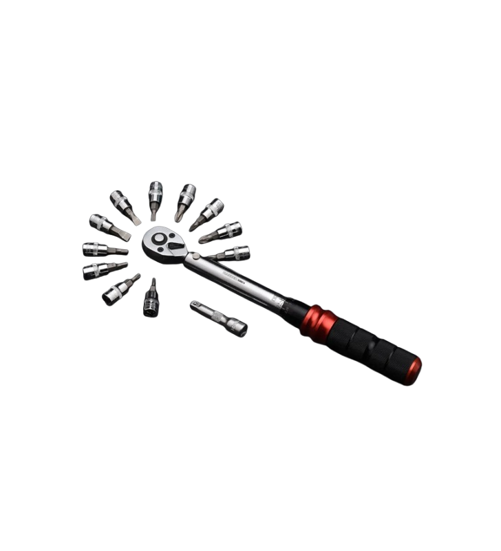 Clé dynamométrique avec douilles 1/4" 5-25NM 13pcs HARDEN