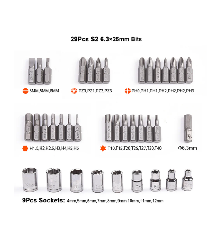 Coffret Tournevis embout et douille