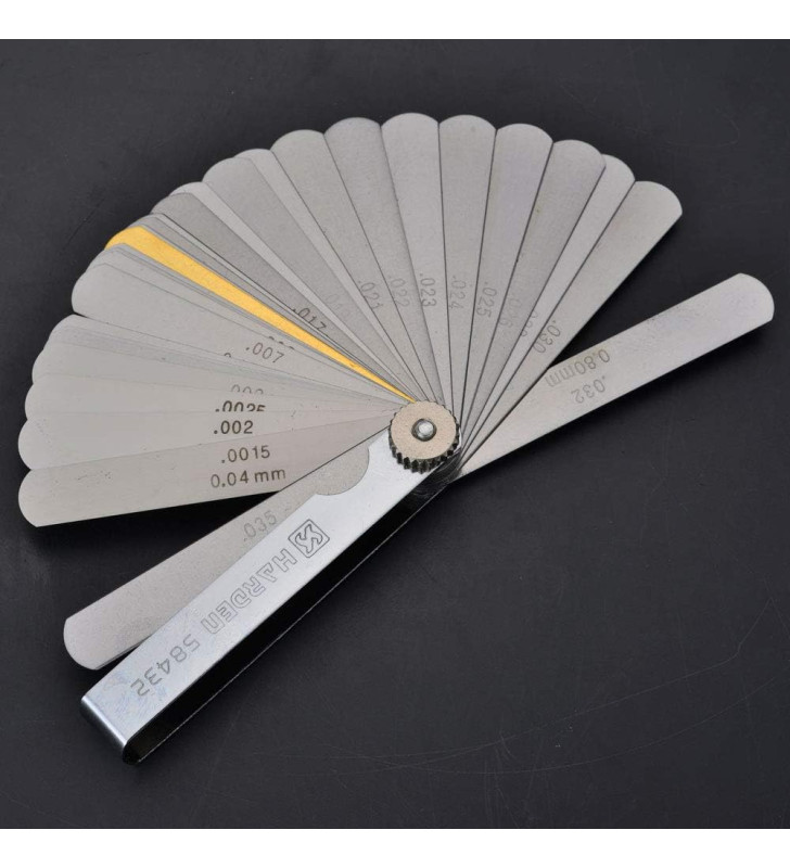 Jauge d'épaisseur 32 lames (0.04 - 0.88) HARDEN