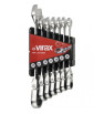 Jeu clé à cliquet à tête flexible 7pcs VIRAX