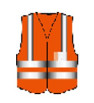 GILET DE SIGNALISATION ORANGE XXL HARDEN
