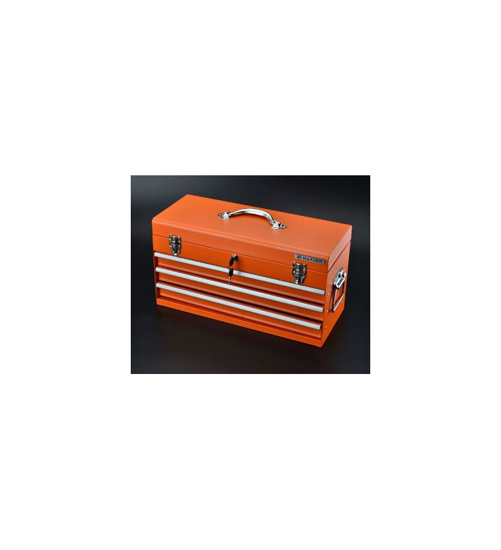 CAISSE A OUTILS METALLIQUE VIDE 3 TIROIRS HARDEN