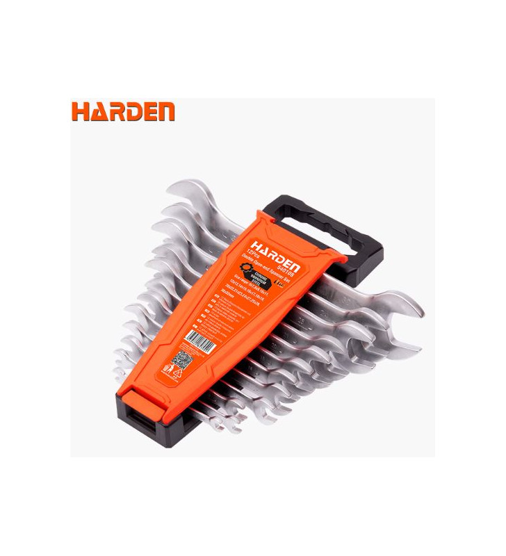 JEU CLE A FOURCHE 6X7-30X32MM 12 PCS HARDEN