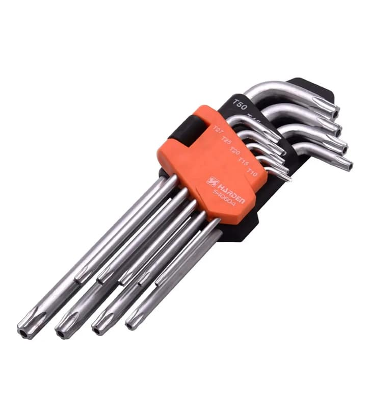 JEU CLE TORX LONG 9PCS HARDEN