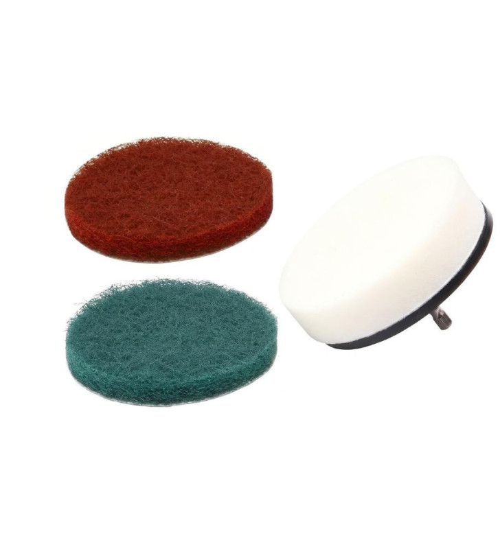 JEU DE BROSSES POLISSAGE 1/4HEX 4PCS HARDEN