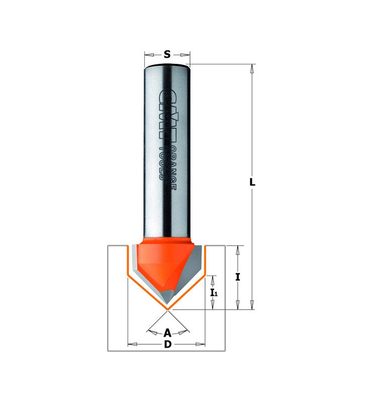 Fraise défonceuse Ø12,7mm CMT