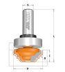 Fraise pour moulures décoratives Ø31,7mm CMT