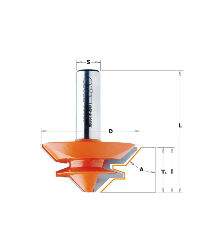 Fraise pour bouvetage d'angle droit Ø70mm CMT